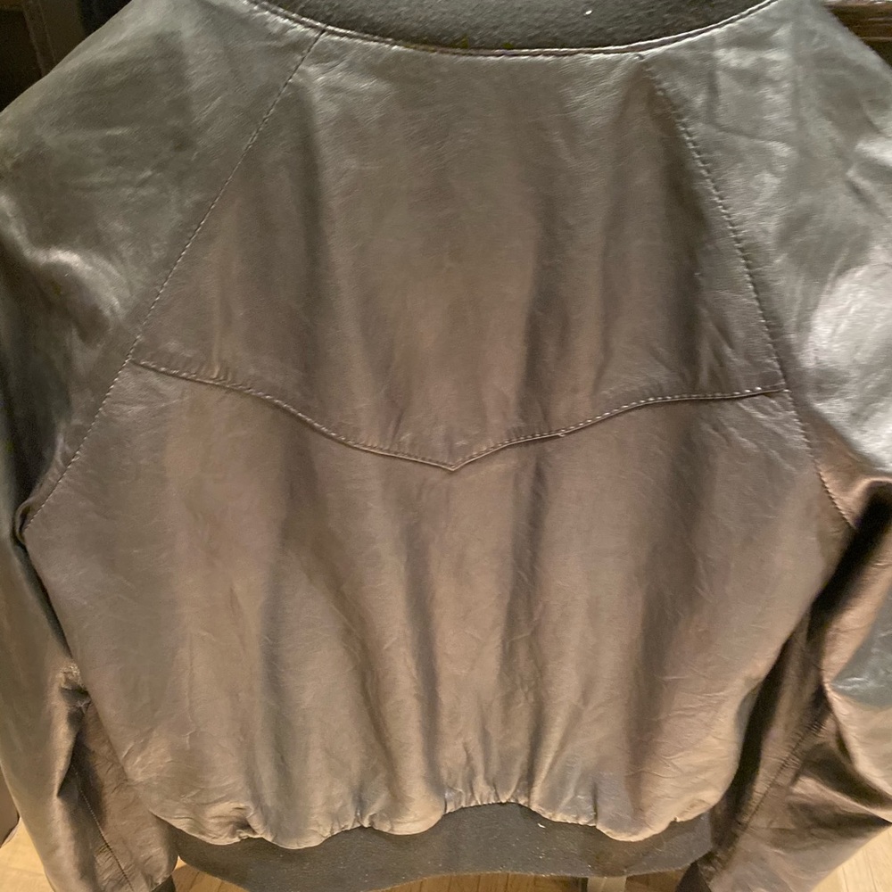 Black leather jacket S